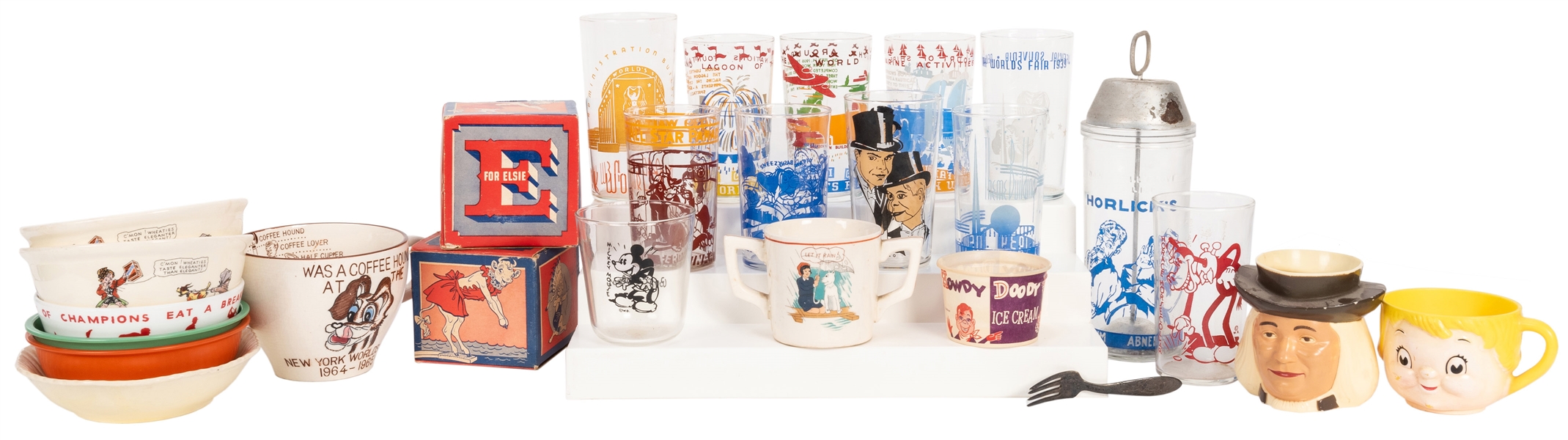  Collection of Breakfast Cereal Glassware Premiums. 27 pcs. 