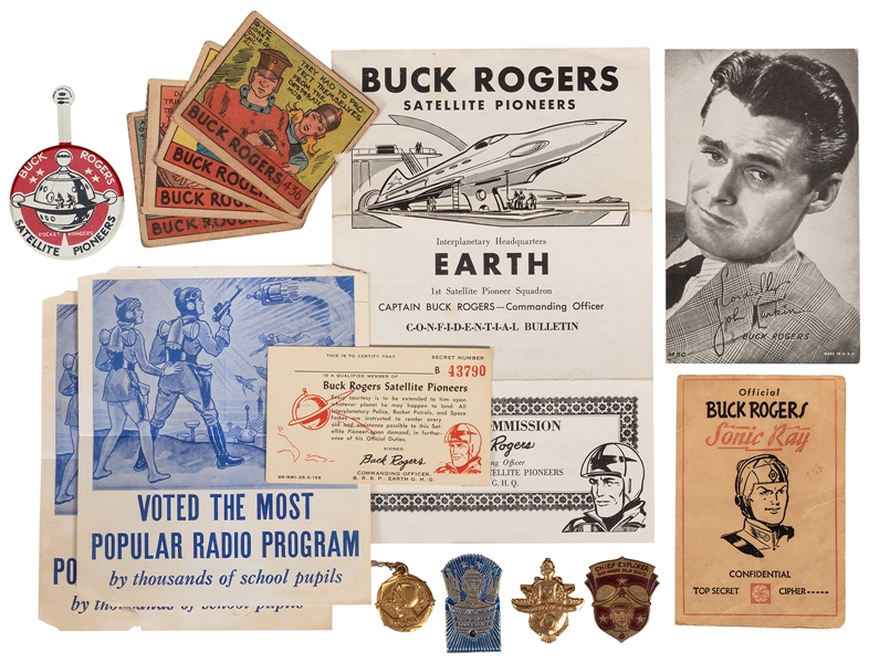  Collection of Buck Rogers Ephemera and Radio Premiums.  