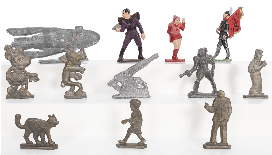  Collection of Lead Toy Figurines. 12 pcs. 