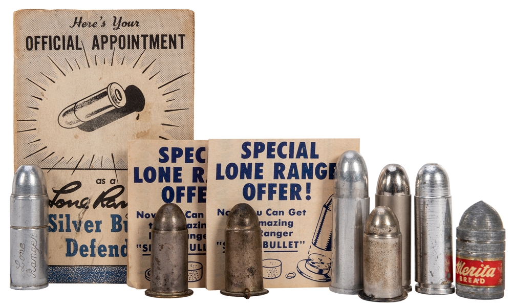  Collection of Lone Ranger Silver Bullet Premiums. 11 pcs. 