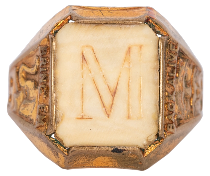  Frank Buck Ivory Soap Initial Ring. 