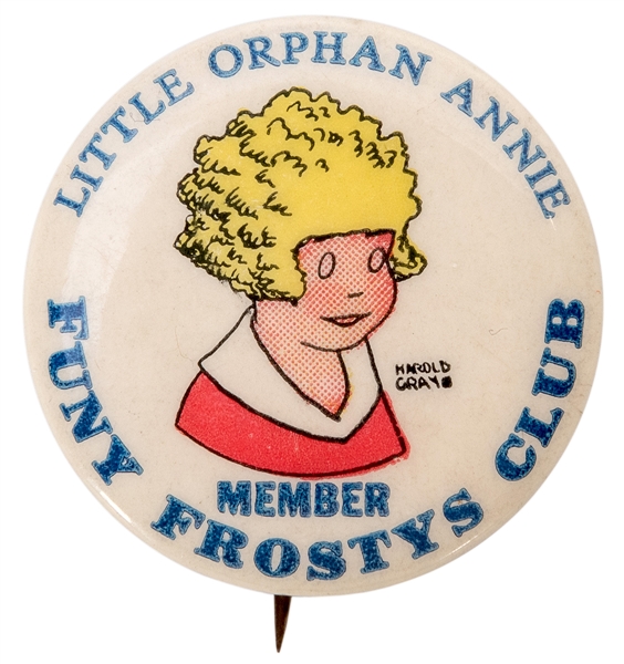  Little Orphan Annie Member Button. 