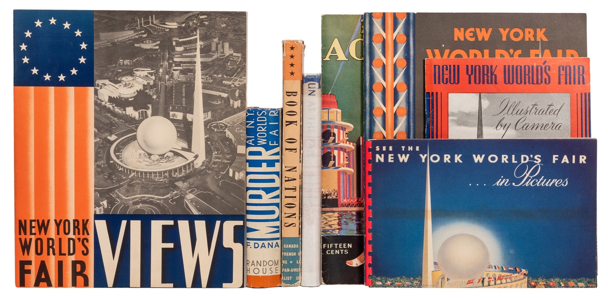 New York World’s Fair Souvenir Book and Program Collection. 10 pcs. 