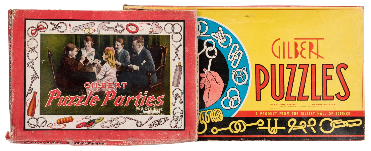  Vintage Puzzle Games. 2 pcs. 