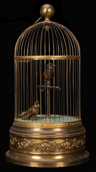 French Double Singing Bird Cage Automaton.