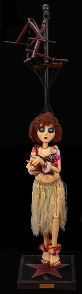 Clara Bow Large Articulated Marionette.