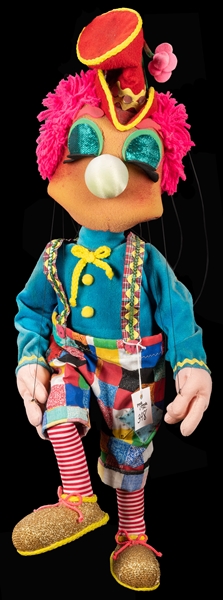 Bob Dolan / One-Way Puppets Clown Marionette.