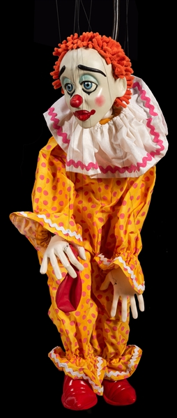 Scott Land Balloon-Blowing Clown Marionette.