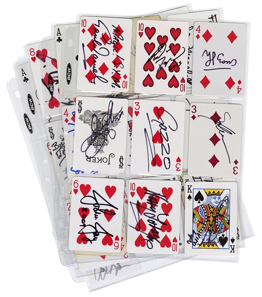 Collection of Playing Cards Signed by Magicians. 
