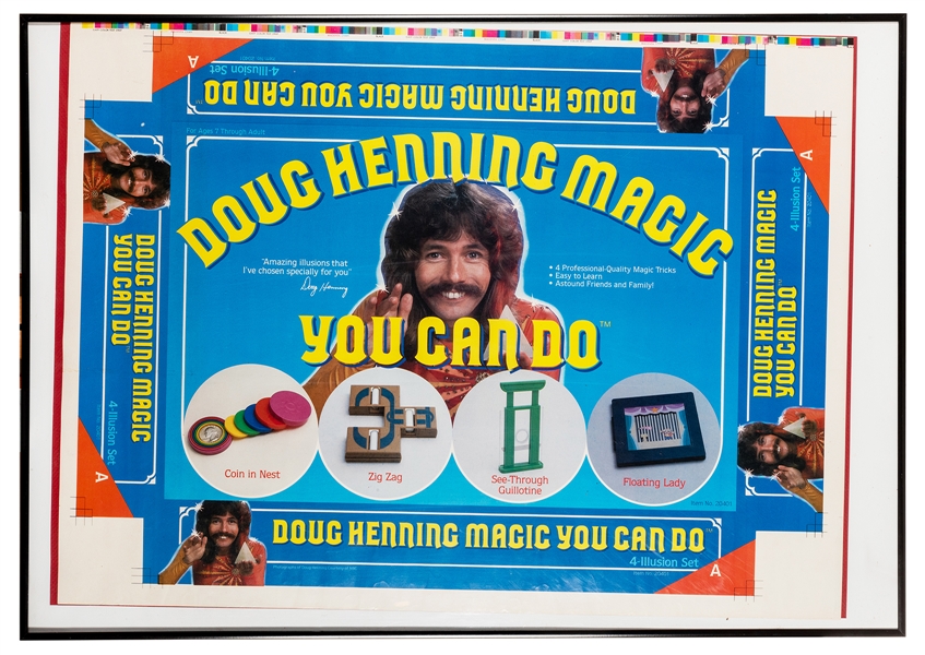 Henning, Doug. Doug Henning “Magic You Can Do” Proof Label. 