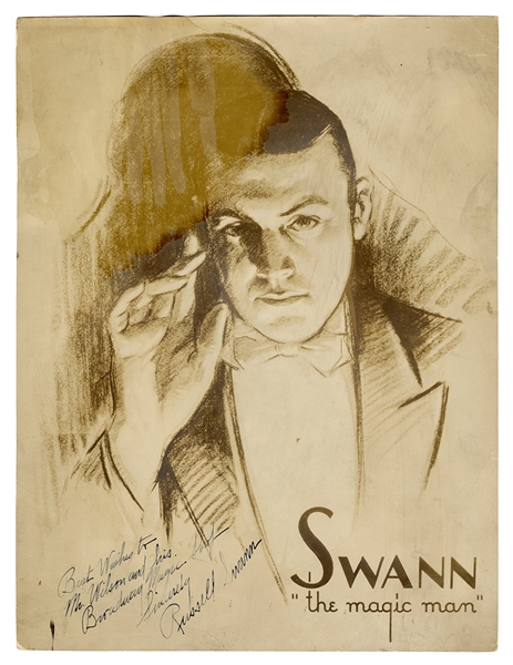Inscribed and Signed Portrait Photograph of Swann “The Magic Man.”