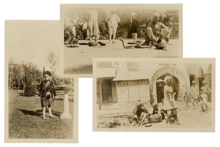 Snapshots of Jane Thurston and Snake Charmers. 