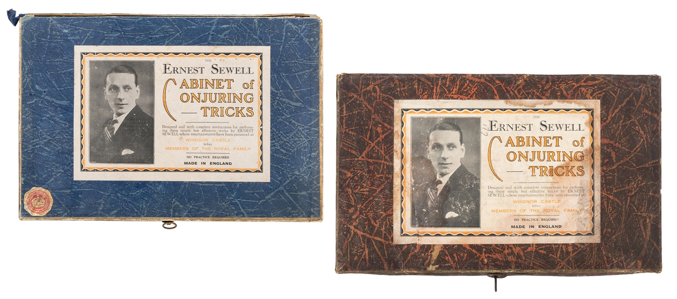 Two Ernest Sewell Cabinet of Conjuring Tricks Magic Sets. 
