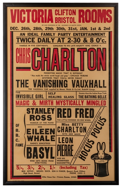 Victoria Clifton Bristol Rooms. Chris Charlton. Poster.