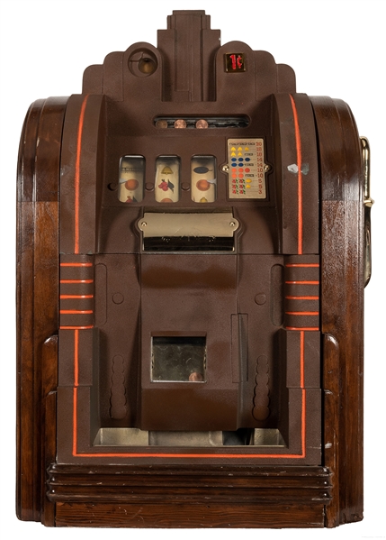 Mills Novelty Extraordinaire One Cent Slot Machine.