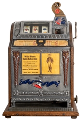Mills Novelty Five Cent Gooseneck Slot Machine.