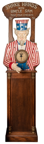 Five Cent “Shake Hands with Uncle Sam” Grip Tester.