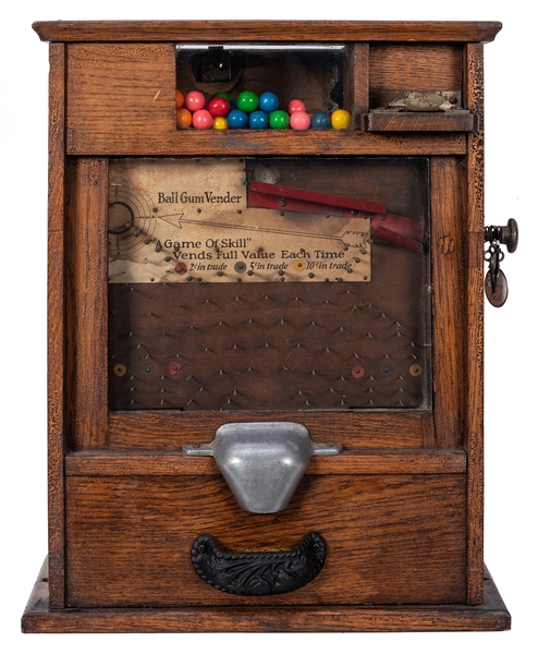 Game of Skill One Cent Gumball Vendor and Trade Stimulator.