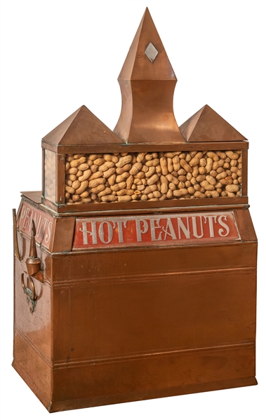 Copper Hot Peanuts Roaster Machine.