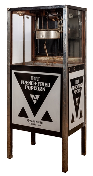 Advance Mfg. Hot French Fried Popcorn Machine.