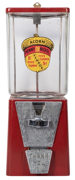 Oak Vista One Cent / Five Cent Gumball Machine.