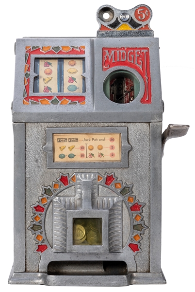 Five Cent Midget Slot Machine.