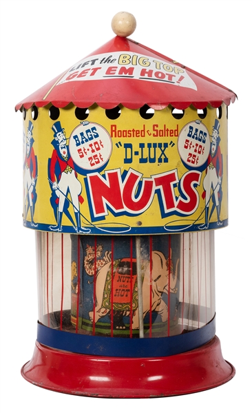 Big Top Circus “D-Lux Nuts” Countertop Electric Display.