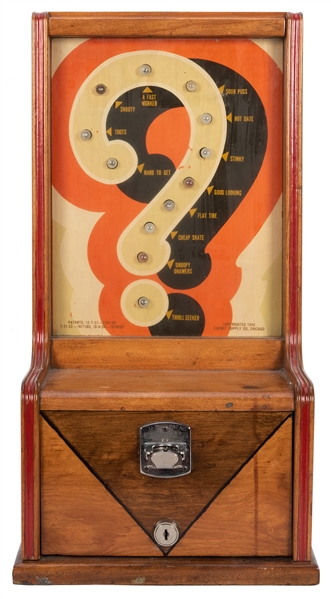 Exhibit Supply Co. Countertop Love Tester Coin-Operated Arcade Machine.