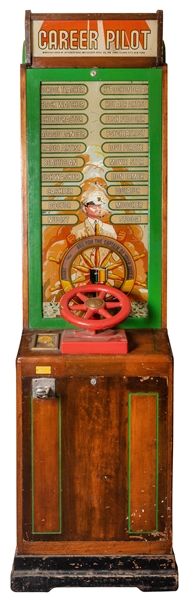 International Mutoscope Co. Career Pilot Arcade Machine.