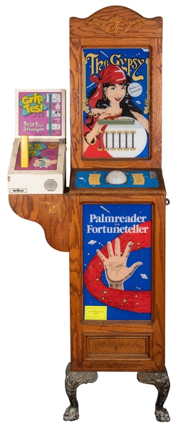 The Gypsy Fortune-Teller / Grip Test Arcade Machine.