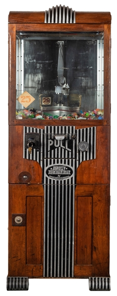 Exhibit Supply Co. 25 Cent Coin-Operated Merchantman Claw Arcade Machine.