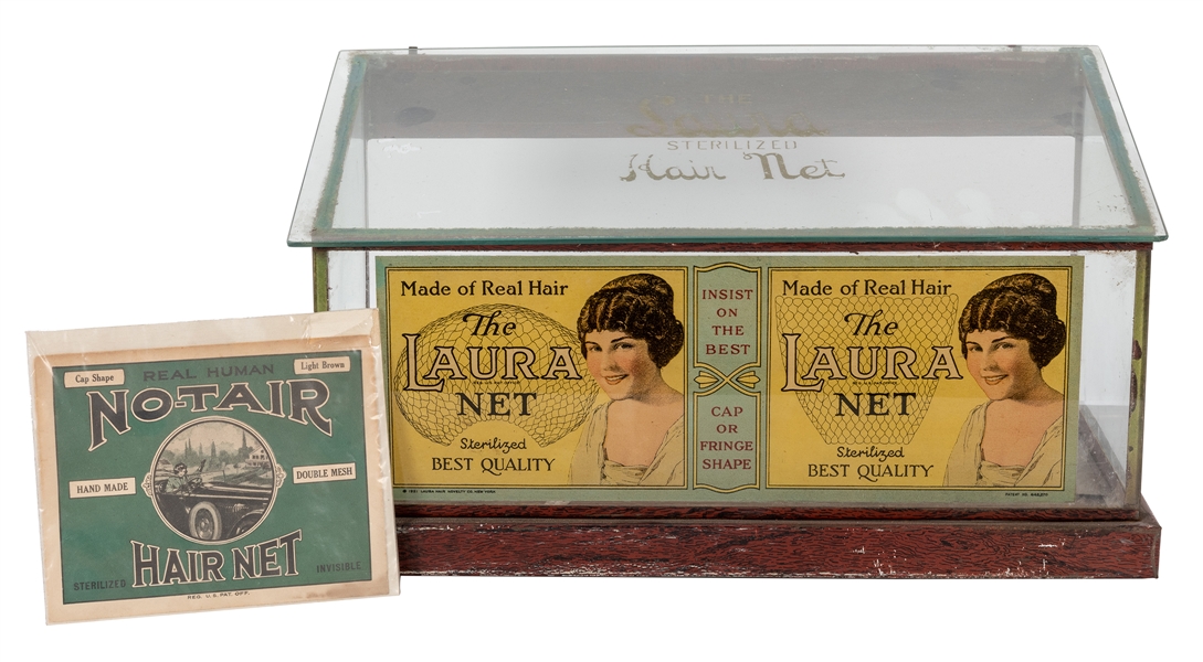 The Laura Sterilized Hair Net Display Case.