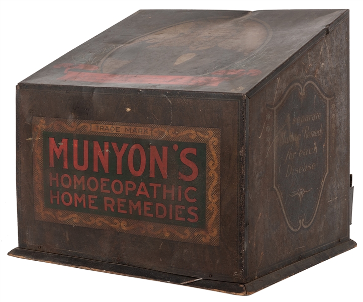 Munyon’s Home Remedies Advertising Medicine Cabinet.