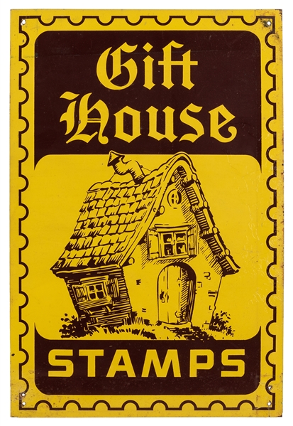 Gift House Stamps Metal Sign.