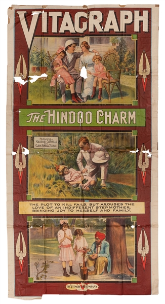 The Hindoo Charm. Vitagraph Silent Movie Poster.