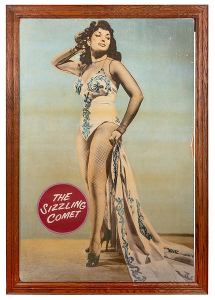 Life-Size Burlesque Poster. “The Sizzling Comet.”