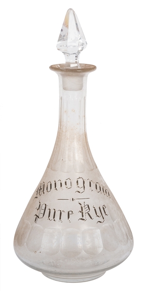Monogram Pure Rye Back Bar Bottle.
