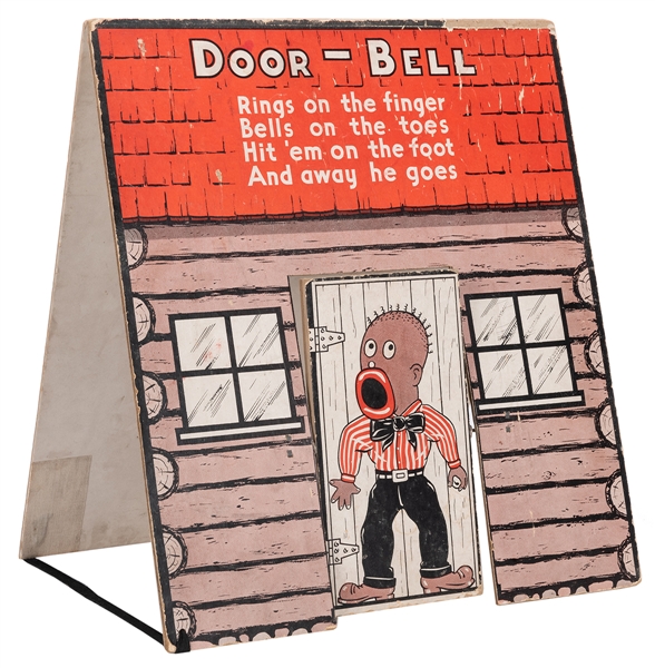 Black Americana Door-Bell Ball Toss Game.