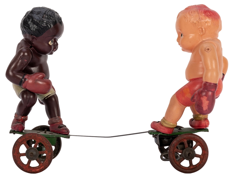 Boxing Babies Celluloid Wind-Up Toy.