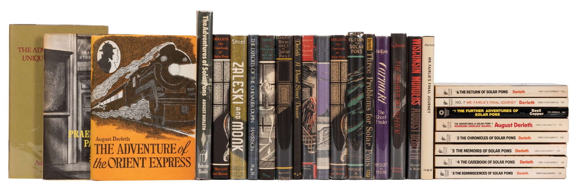 Group of Over 20 Volumes by Derleth, Mostly Solar Pons.