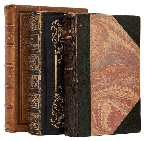 Group of Three Leather-Bound Poetical Works.