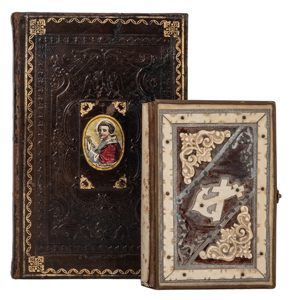 Pair of 19th Century German Bibles.