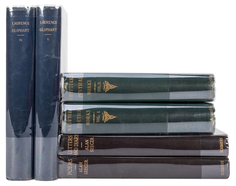 Group of Three Authors’ Poetical Works, in Six Volumes.