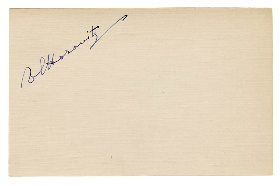 Vladimir Horowitz Signed Card.  