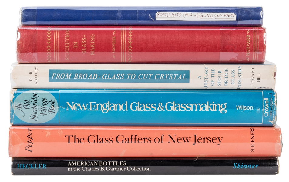 Group of Art Glass Reference Books. 6 pcs.