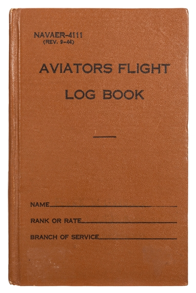 World War II Aviators Personal Flight Log Book.