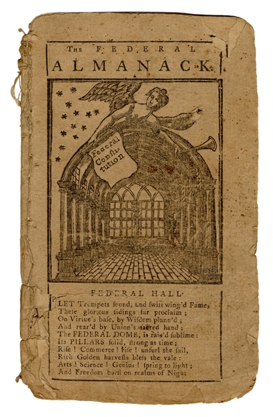 Weatherwise’s Federal Almanack, For the Year of Our Lord, 1789.