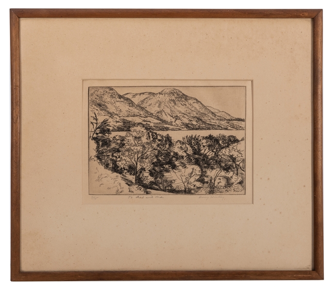 Harry Wickey. Hudson River Valley Etching.