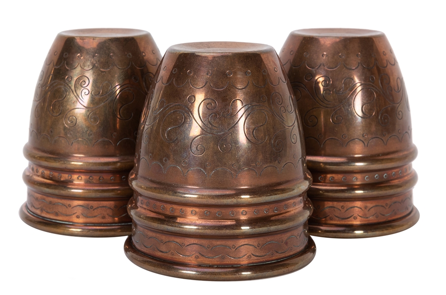 Engraved Copper Cups.