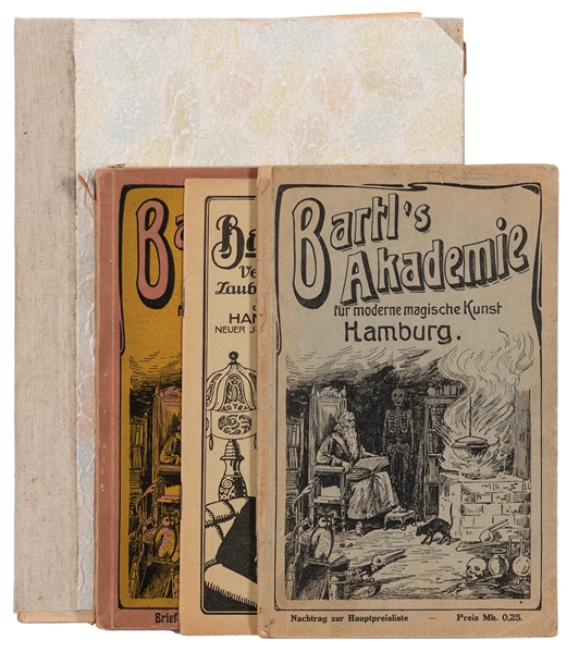Janos Bartl / Bartl’s Akademie. Group of Magic Catalogs.